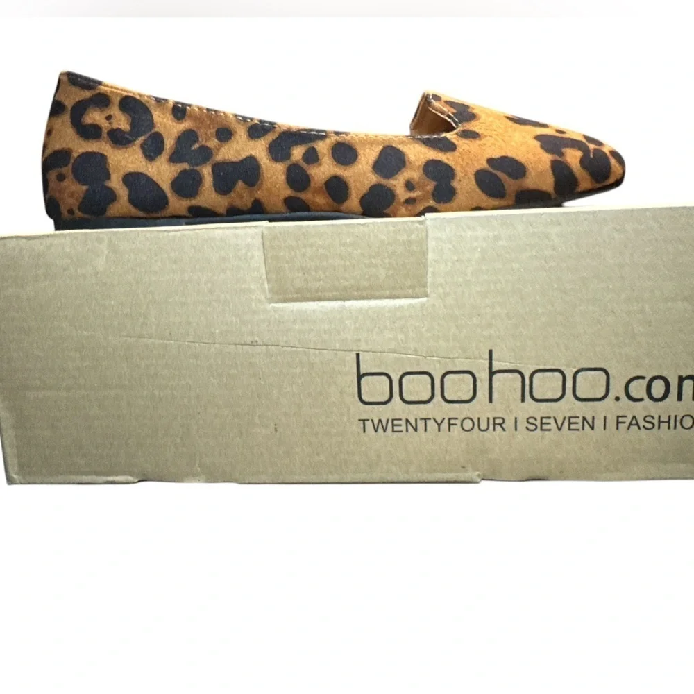Boohoo Leopard Ballet Flats | Size 4 | New in Box NIB